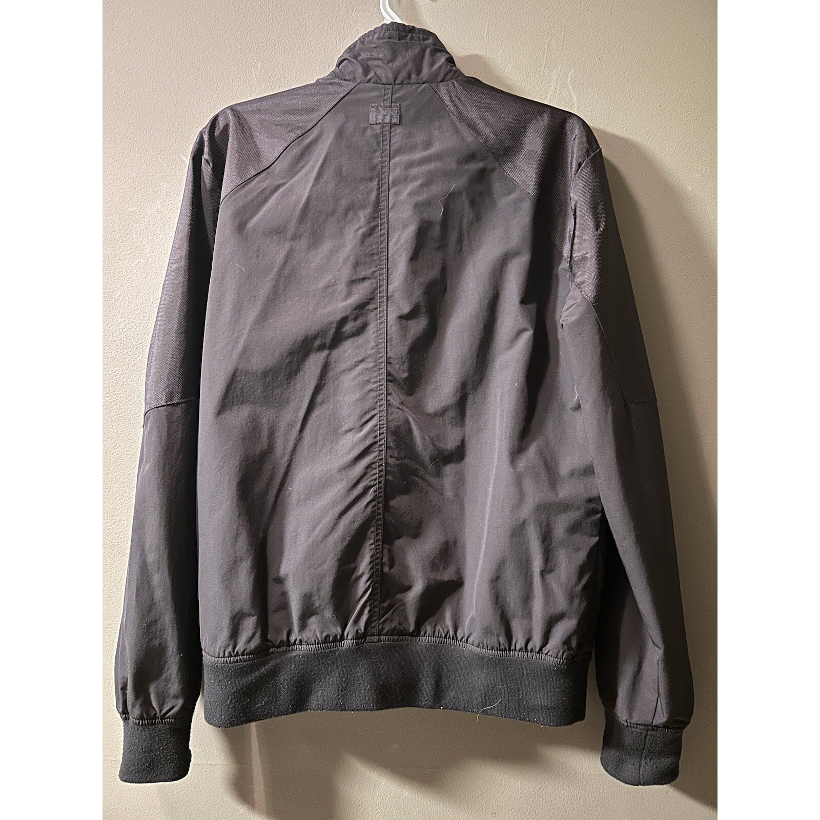 G-Star Raw Men’s Dark Black Meson Full Zip Track Jacket Cafe Racer Members Only