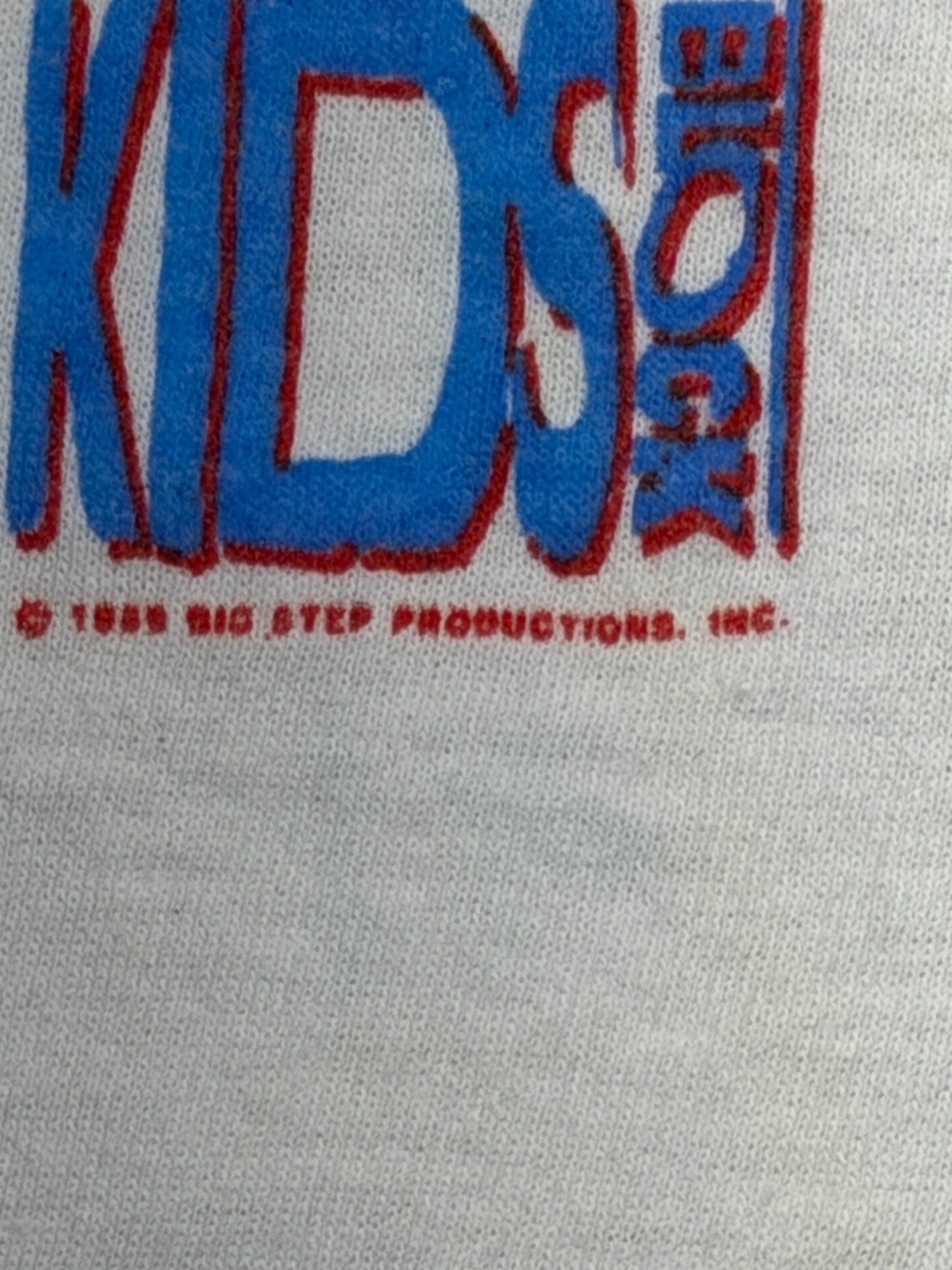 Vintage 1989 NKOTB Shirt Single Stitch Screen Stars L