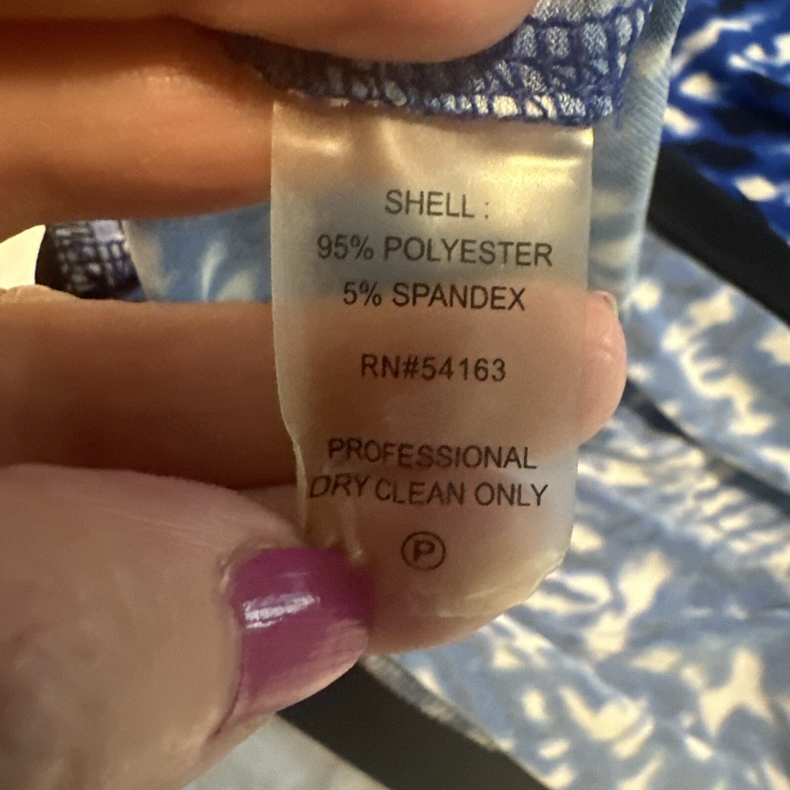 calvin klein 4 3/4 sleeve blue and white shift dress