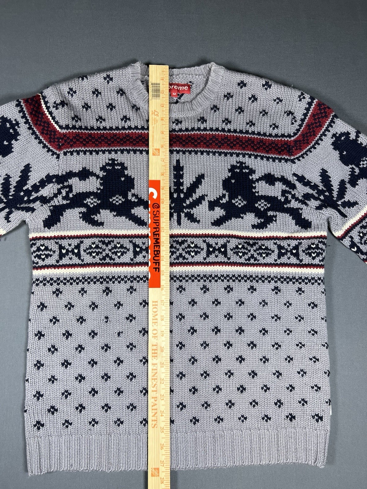 Supreme Lion Of Judah Sweater FW 2007 sz M Vintage FW07 Rare Box Logo