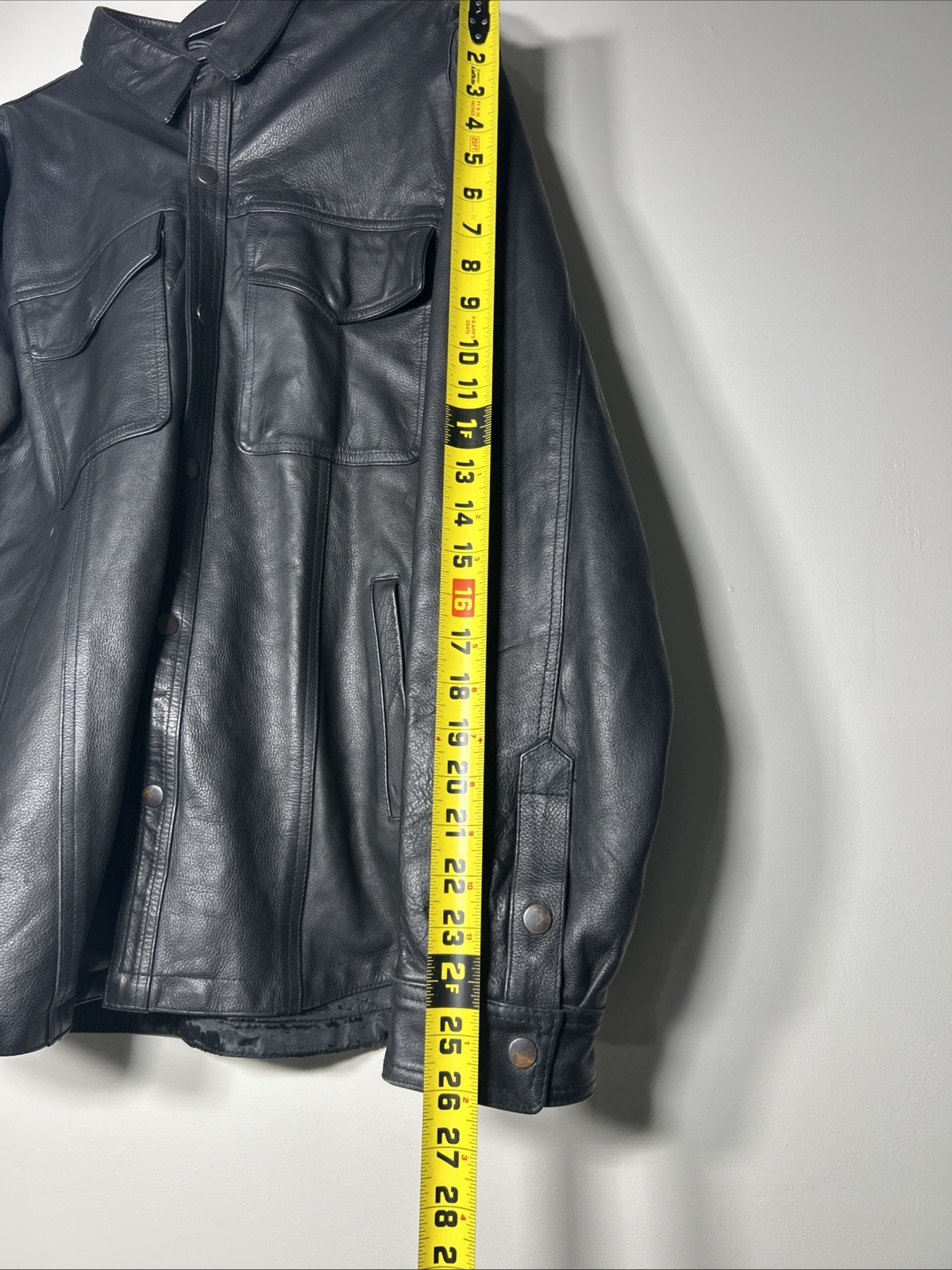 Vintage Men’s Genuine Leather Jacket (XL ~ Fits Like L) Name of Quality Products