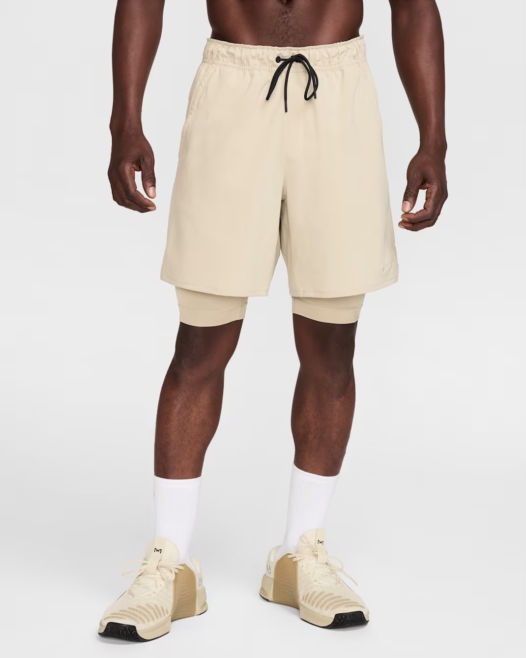 Nike Men’s Unlimited Lined Training Shorts DV9334 251 Desert Khaki Size XL Dusty