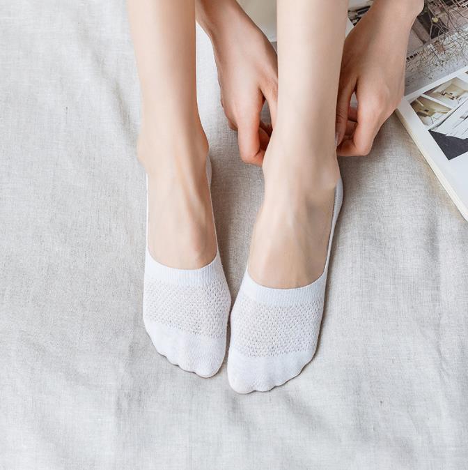 1-6 Pairs Mens Womens Summer No Show Invisible Nonslip Boat Cotton Low Cut Socks