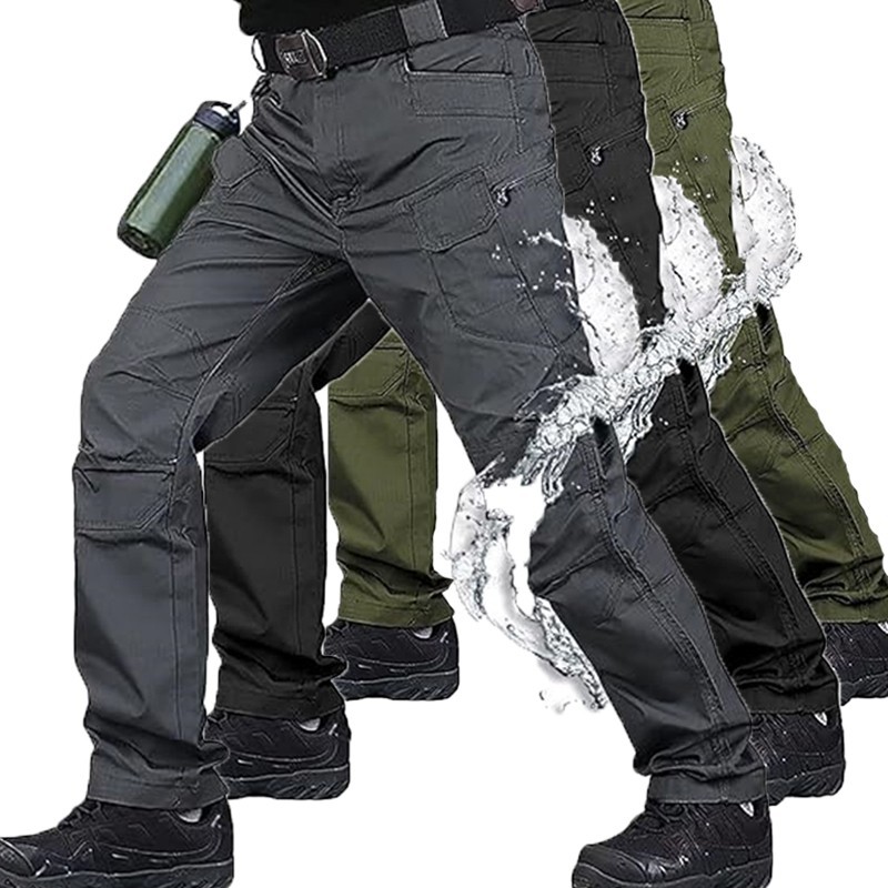 Tactical Cargo Pants Mens Work Pants Combat Outdoor Waterproof Hiking Trousers