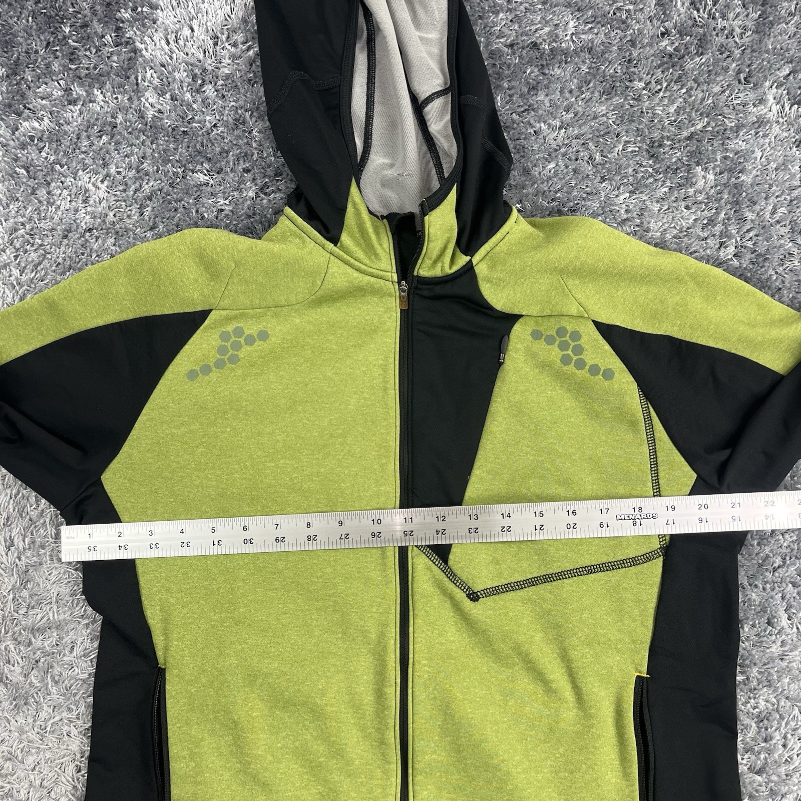 Mountain Hardwear Jacket Adult Large Green Full Zip Hoodie Outdoor Hiking Mens