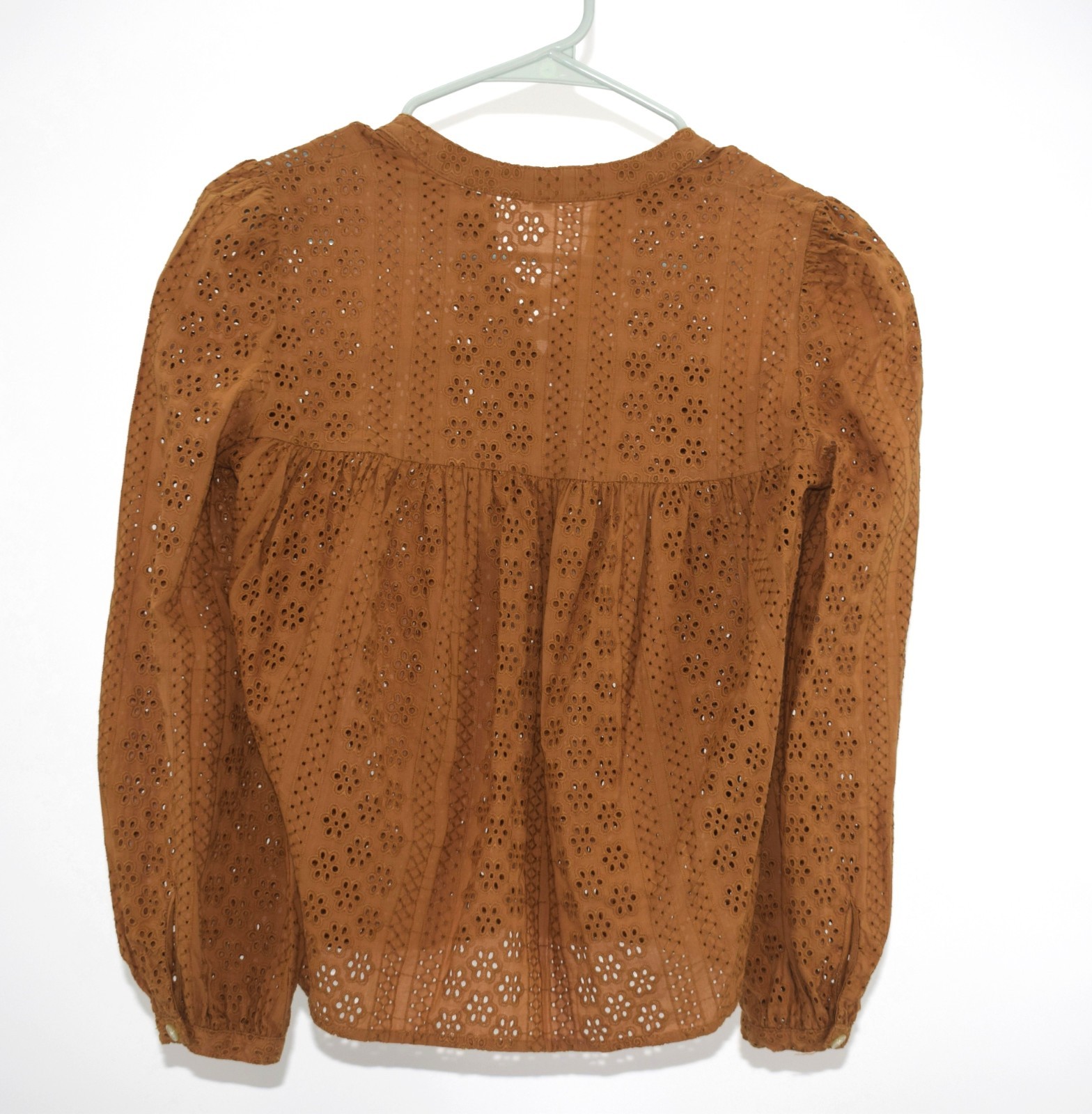 Madewell Eyelet Lace Blouse Boho Prairie Cottagecore Free People Vibes size 4