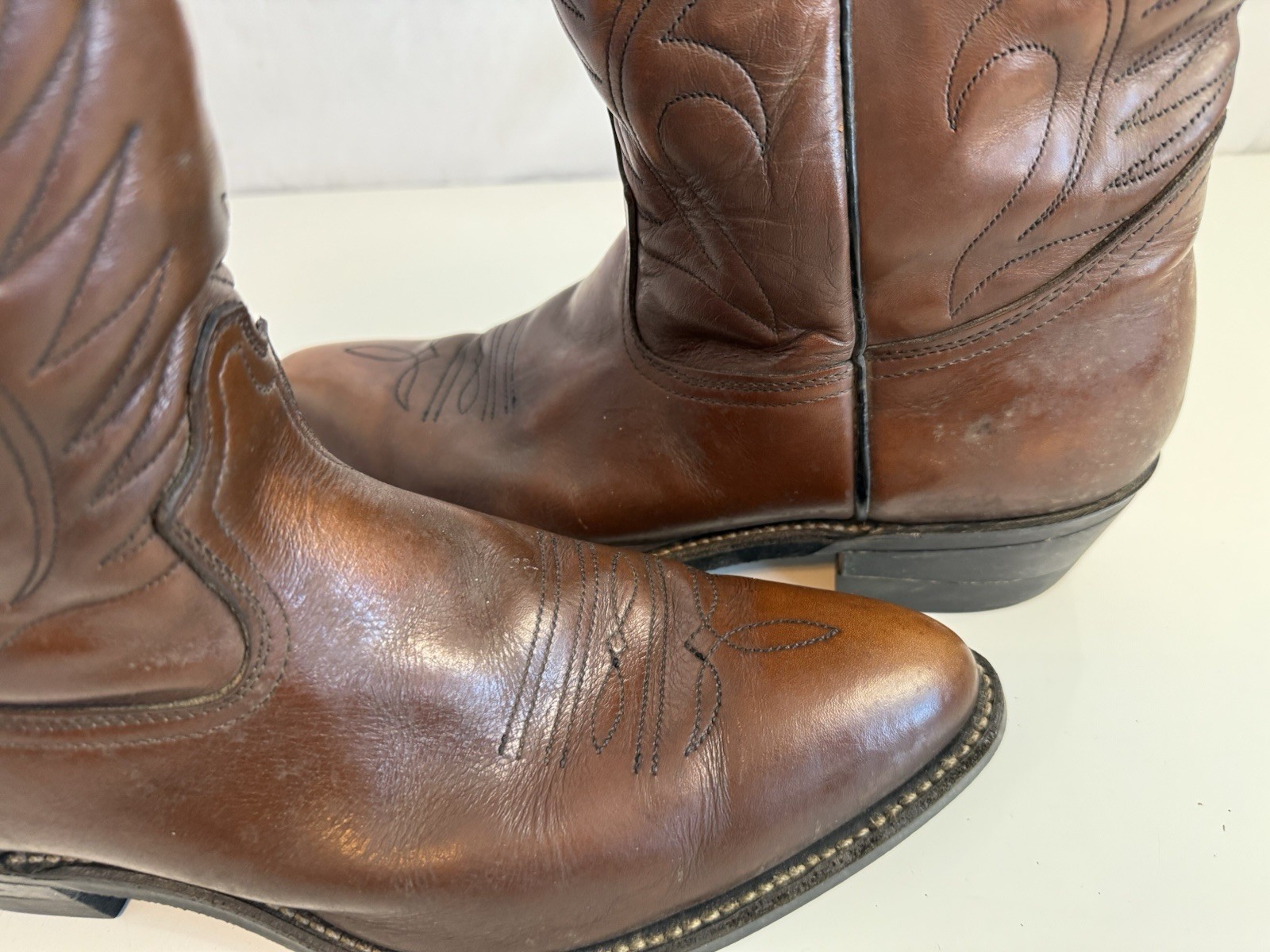 Vintage Red Wing 9801 Pecos Roper Biker Boots Mens 12B Work Pull On Cowboy USA