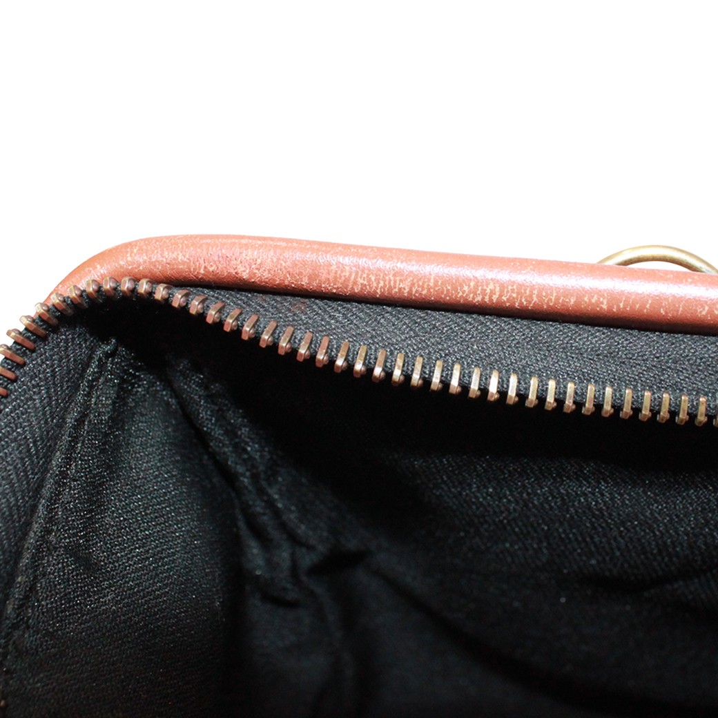 FENDI Mini Boston bag Pecan Pattern Handbag PVC/leather black brown khaki Women