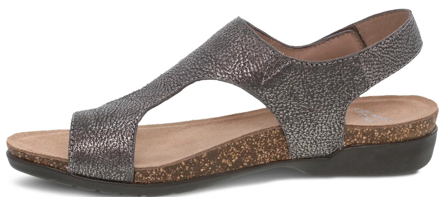 Dansko Women’s Reece Pewter Metallic Sandal (Select Size)