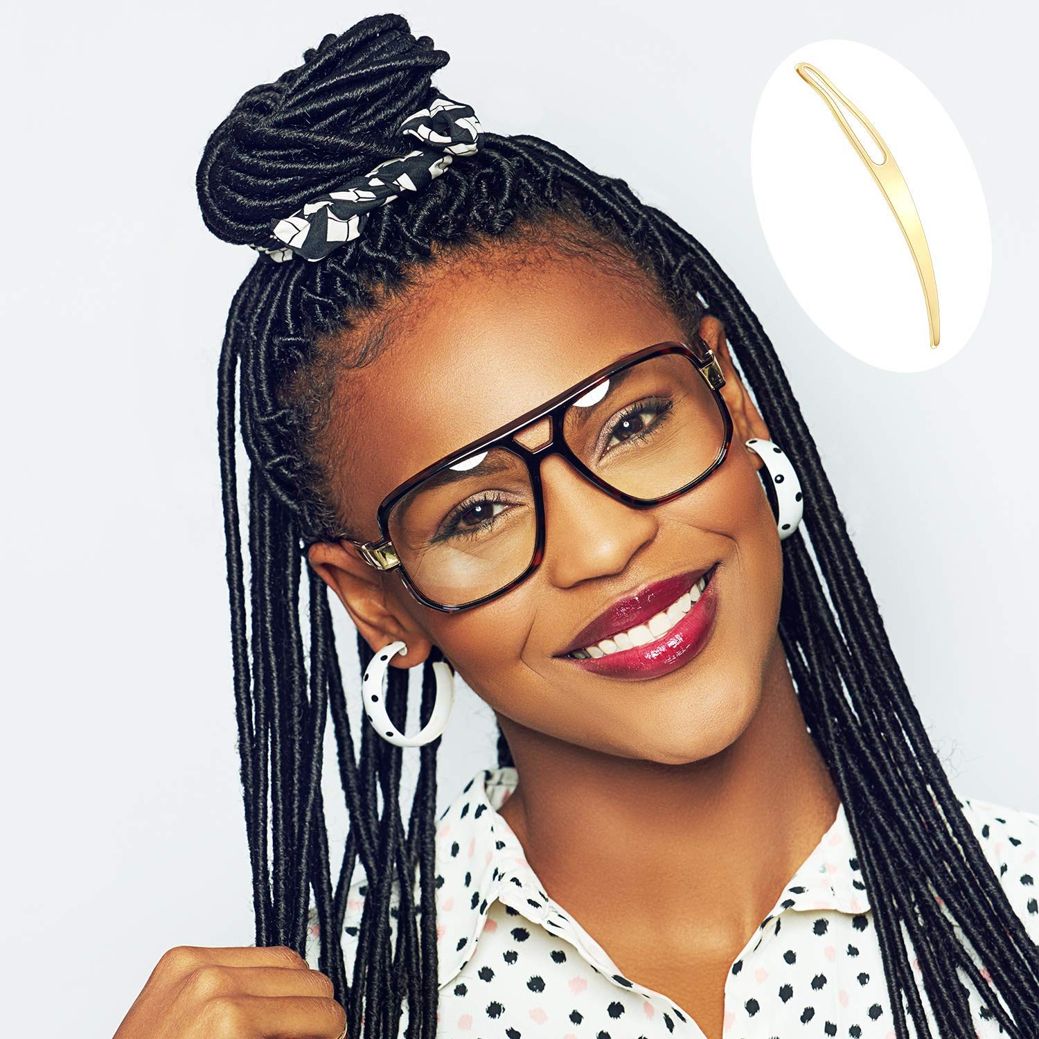 12 Piezas De Herramienta De Enclavamiento Kit De Herramientas Para Rastas, He…