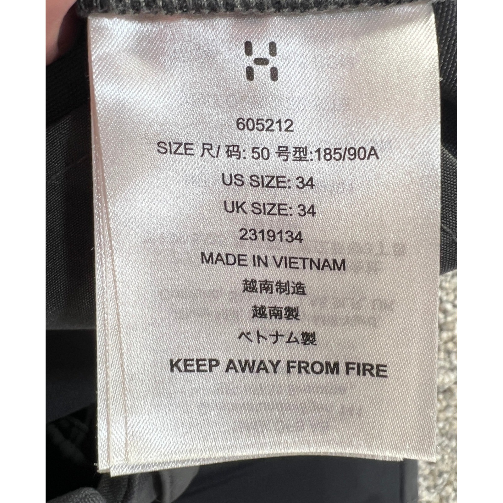 Haglofs Mens Rugged Flex Pants Magnetite Black Hiking Trekking 605212 Size 34