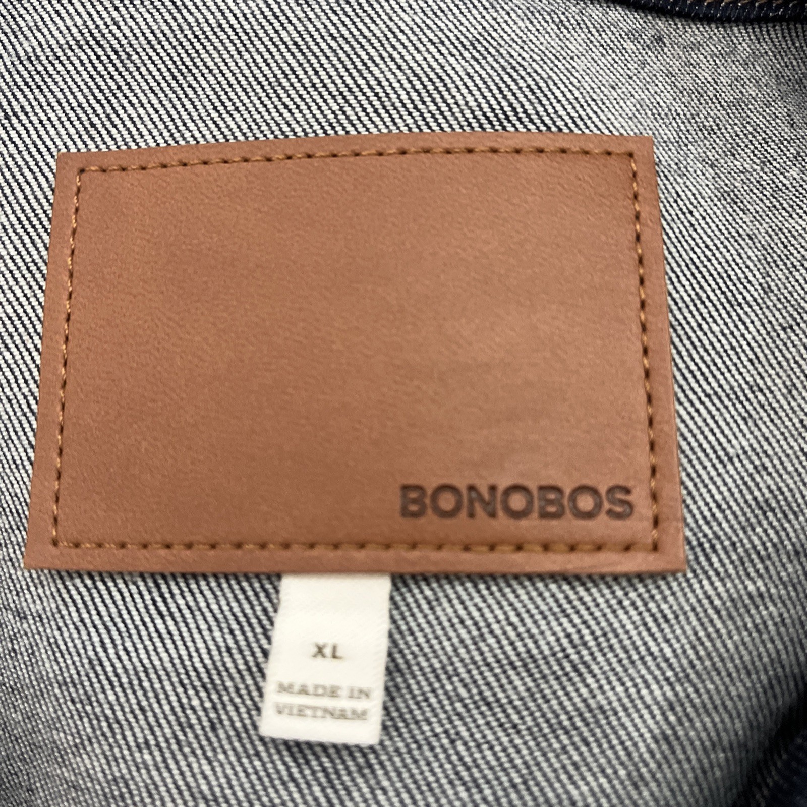 Bonobos Denim Jacket Mens Size XL Dark Wash The Jean Gramercy Indigo