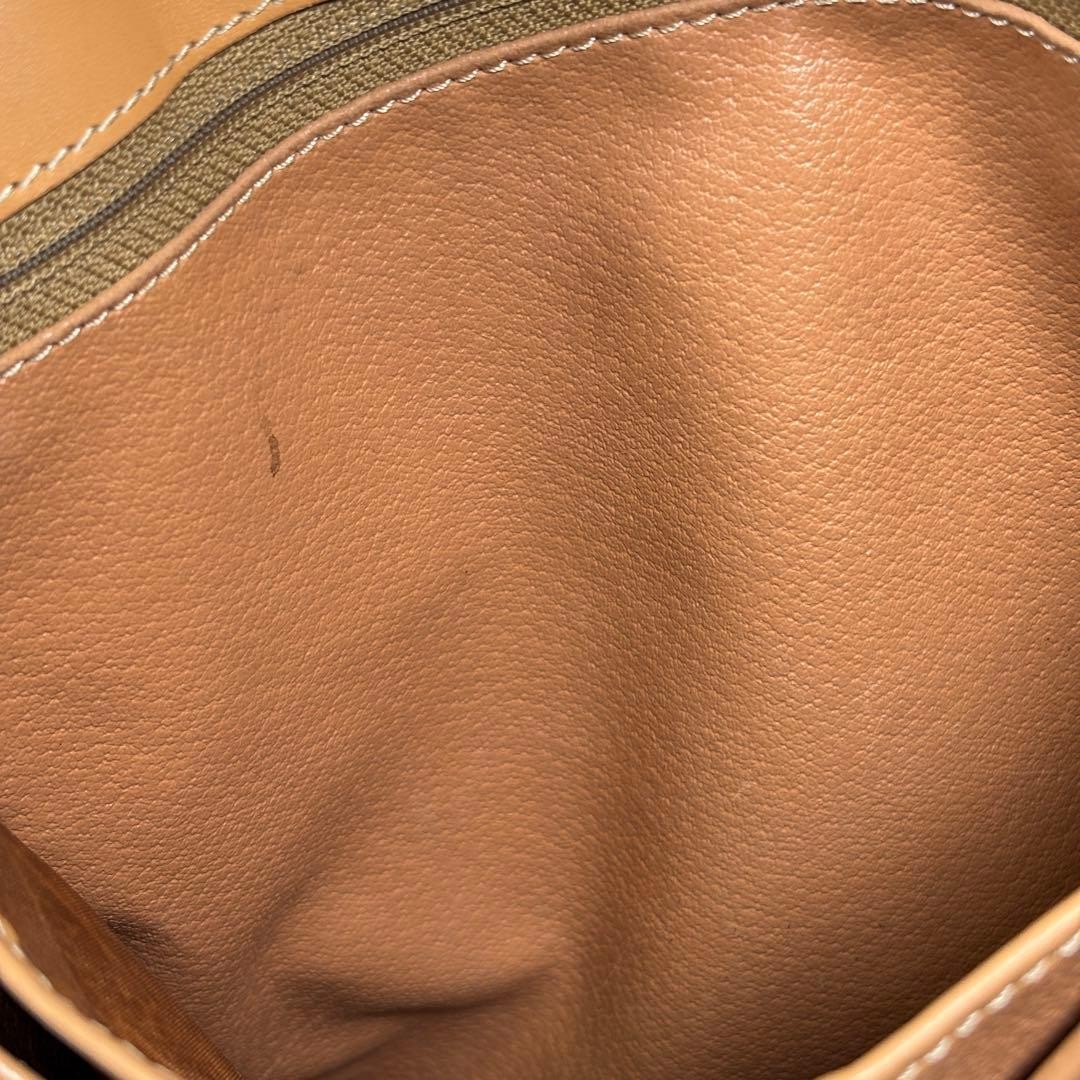 CELINE Shoulder Bag Macadam Brown Vintage Authentic From Japan used