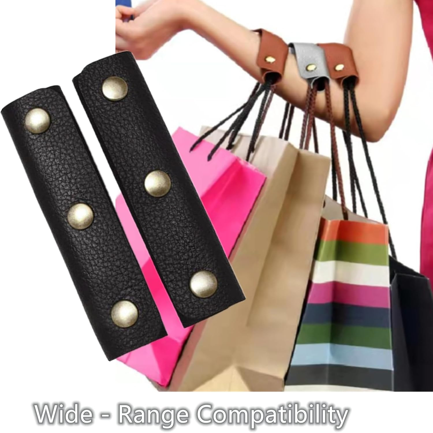4 Pack Soft PU Leather Handle Wrap Covers – Luxurious Purse Strap Pads & Grip
