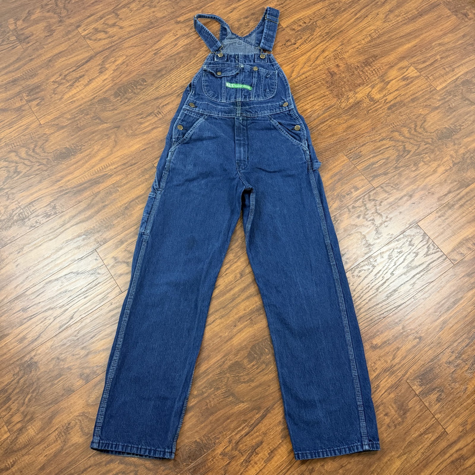 Key Overalls Mens 30 Denim Relaxed Fit Bib Casual Workwear Outdoors 100% Cotton