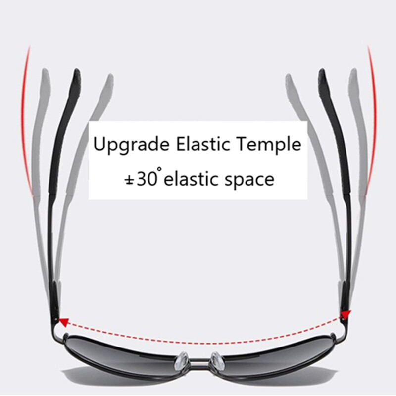 HD Polarized Photochromic Sunglasses Men Chameleon Driving Sport Glasses Eyewear