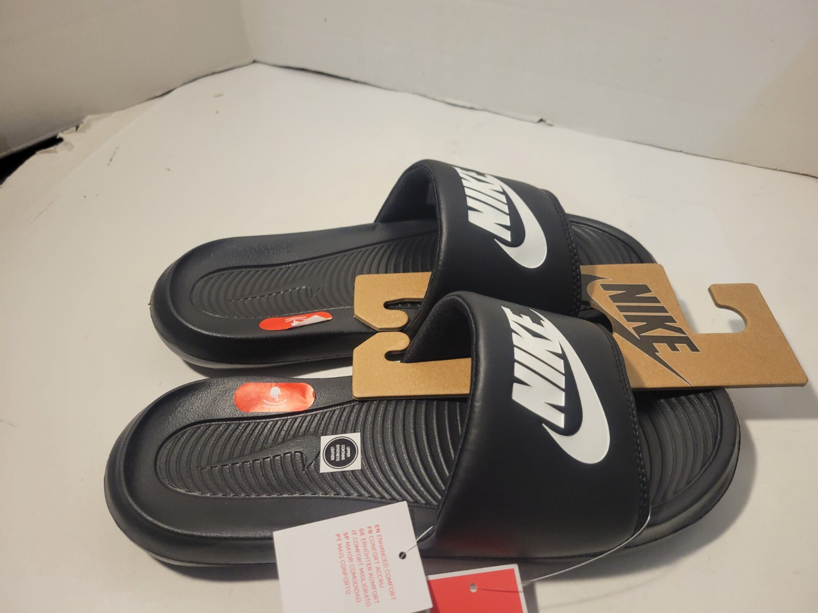 Nike Victori One Slide Black White Men Casual Sandal CN9675-002 Size 11 w/o box