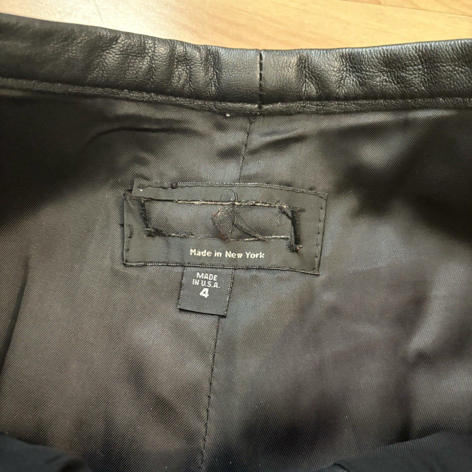 Vintage Arrow USA Black Western Cowboy Carter 100% Leather Pants Size 4 Small