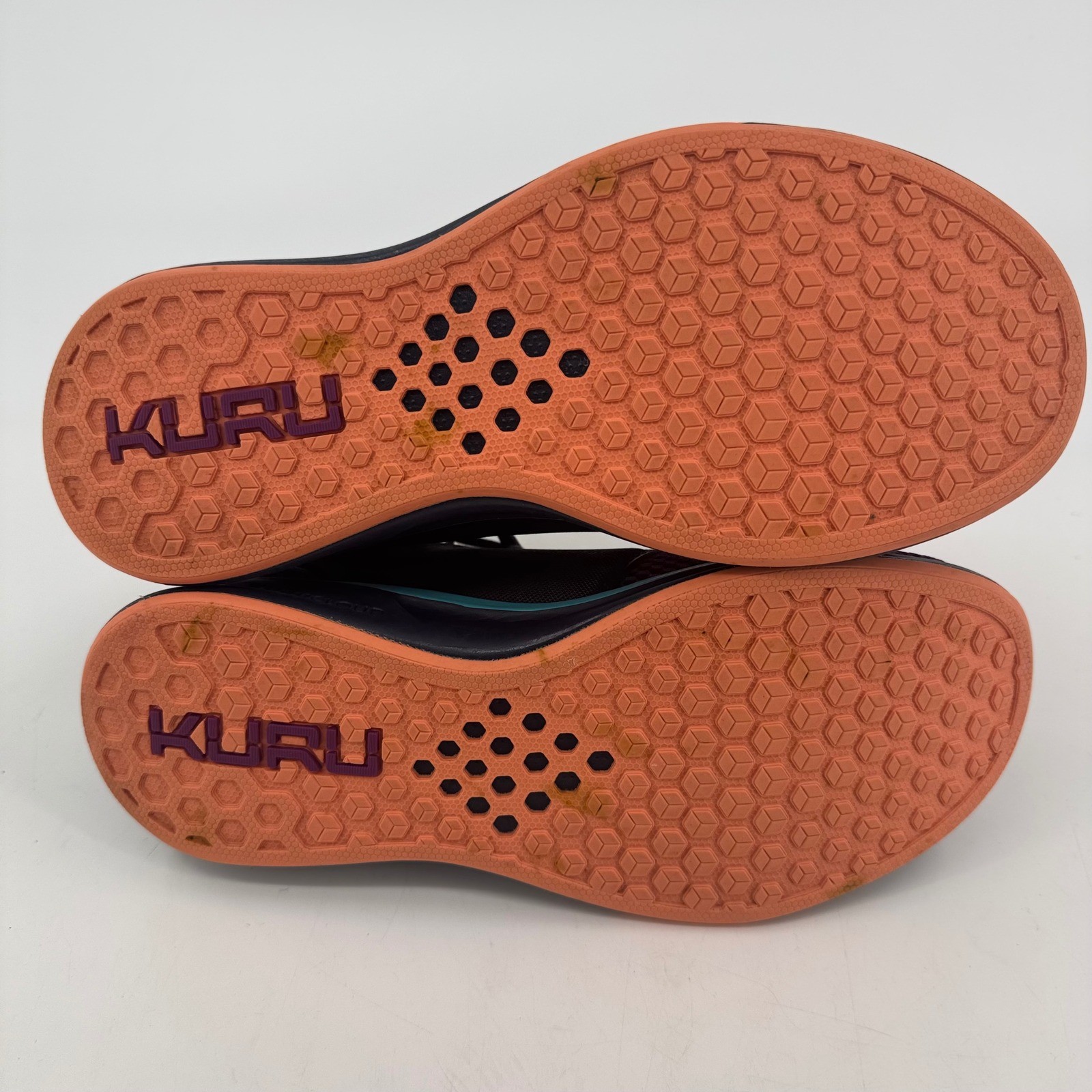 Kuru Atom Womens 8.5 Wide Purple Navy Teal Athletic Walking Running Shoes