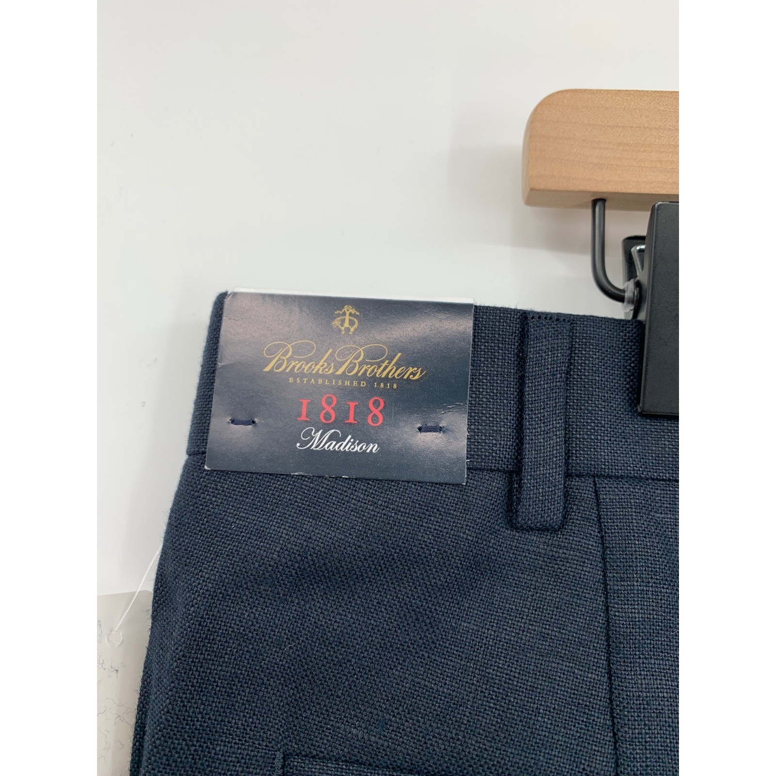 Brooks Brothers Pants 40×30 Blue Baird Mcnutt Linen Madison Pleated Cuff NEW