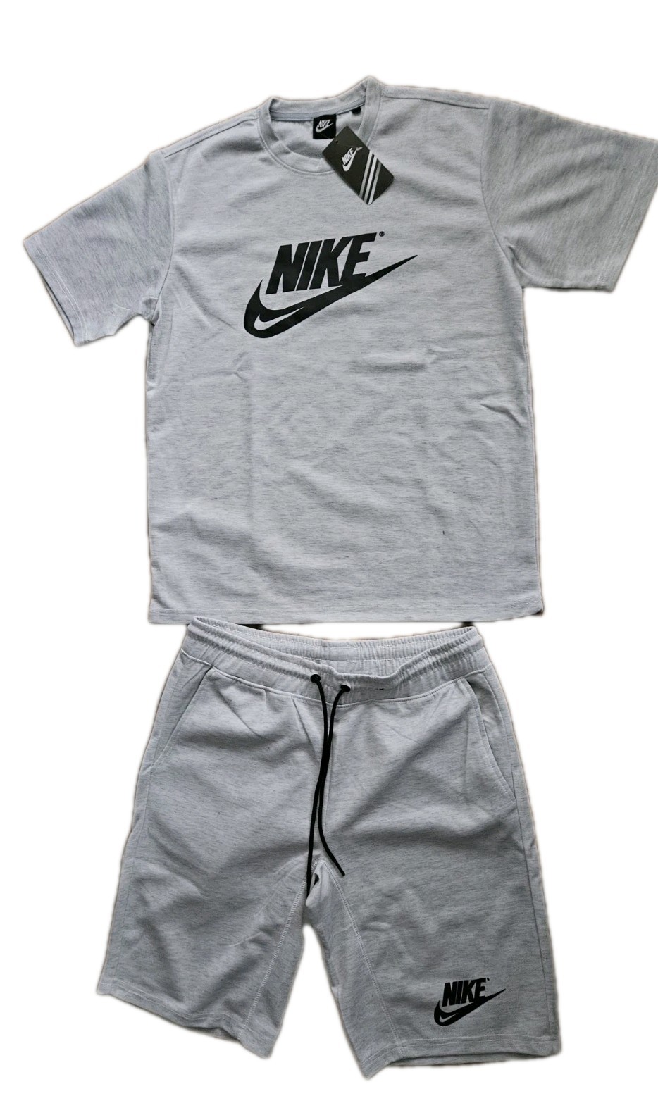 Men Nike T-shirt and Short Set, Sweat Shorts Printed 2 Peice Set Small(30-31)
