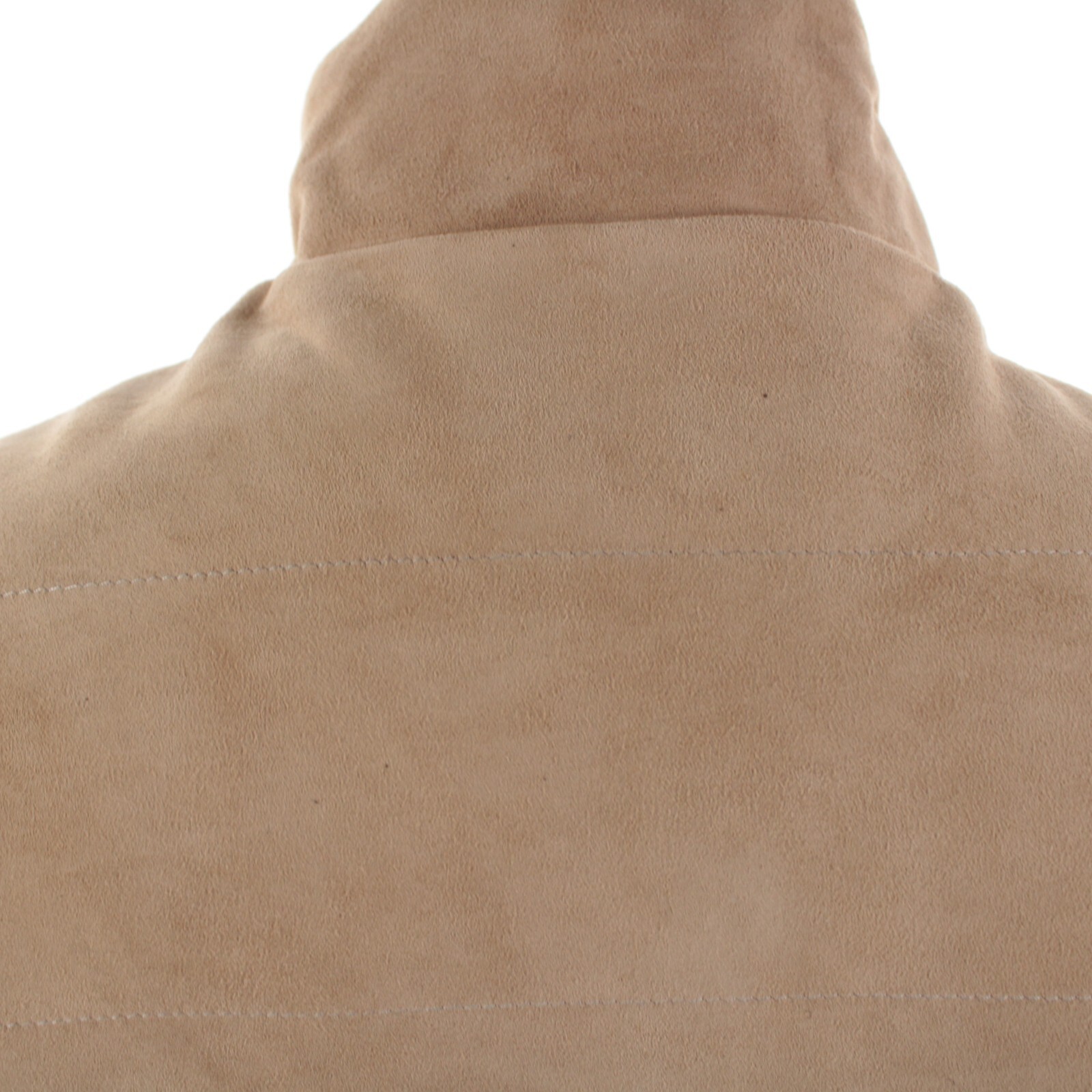 Rifugio NWD Vest / Bodywarmer Size 48 (Small US) In Solid Tan Suede Handmade