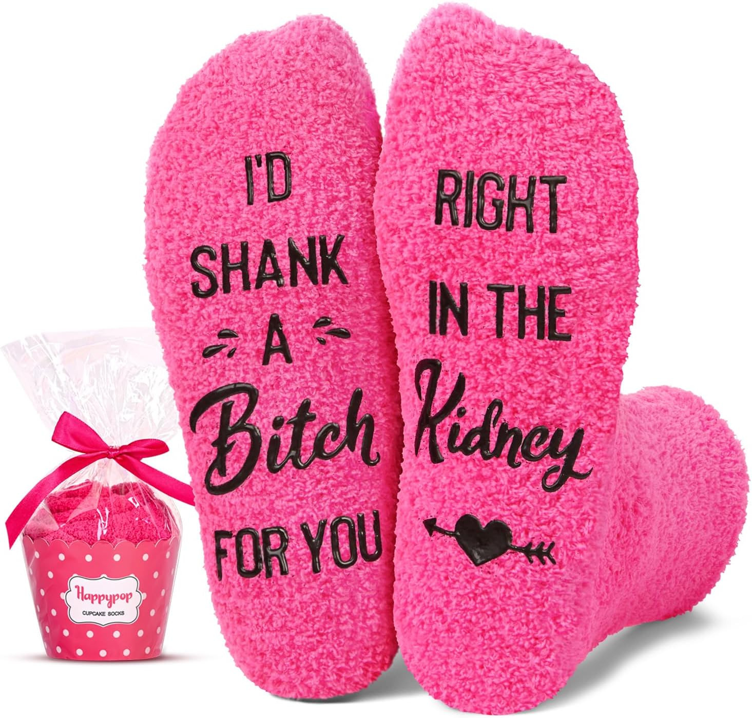 HAPPYPOP Gag Socks for Women -Running Fart Gifts, Funny Gifts for Besties Sister