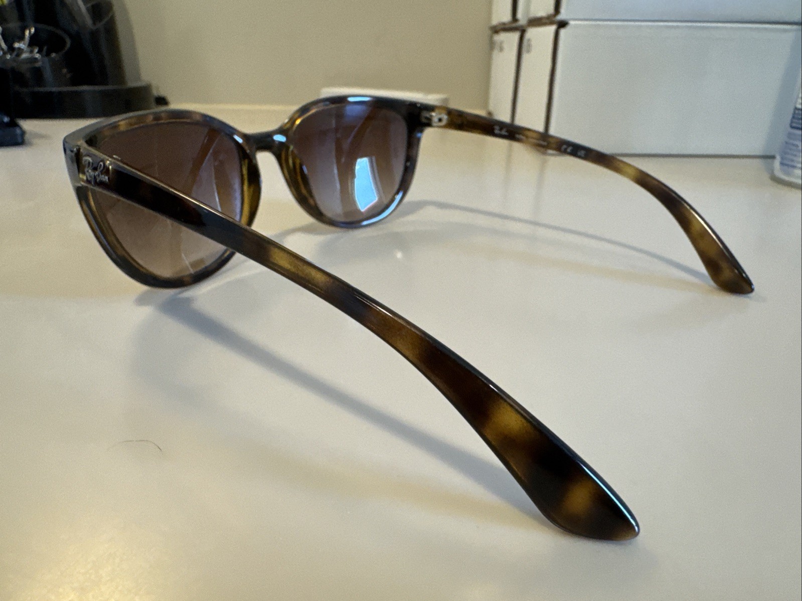 Ray-Ban RB4167 Brown Gradient Lenses Polished Light Havana Tortoise Frame #N10