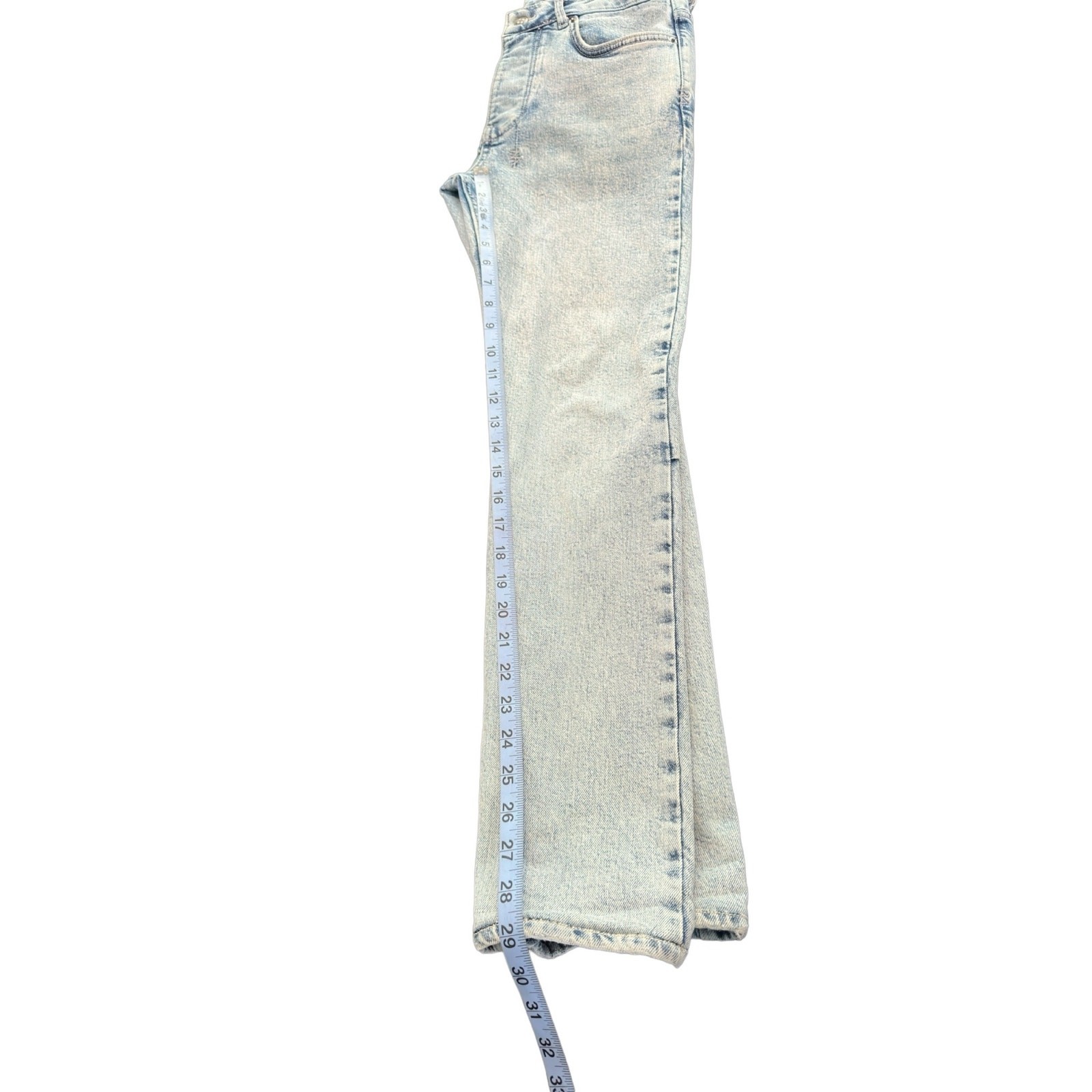 Ksubi Van Winkle Men’s Light Wash Button Flu Slim Skinny Leg Jeans Size 29