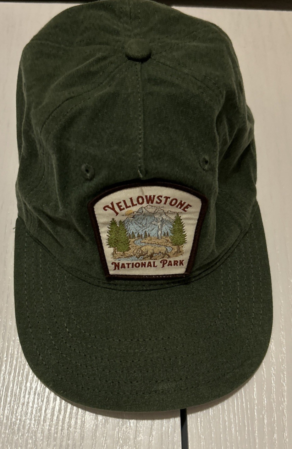 Yellowstone National Park Mad Engine Snapback Adjustable Green Ranger Hat Cap