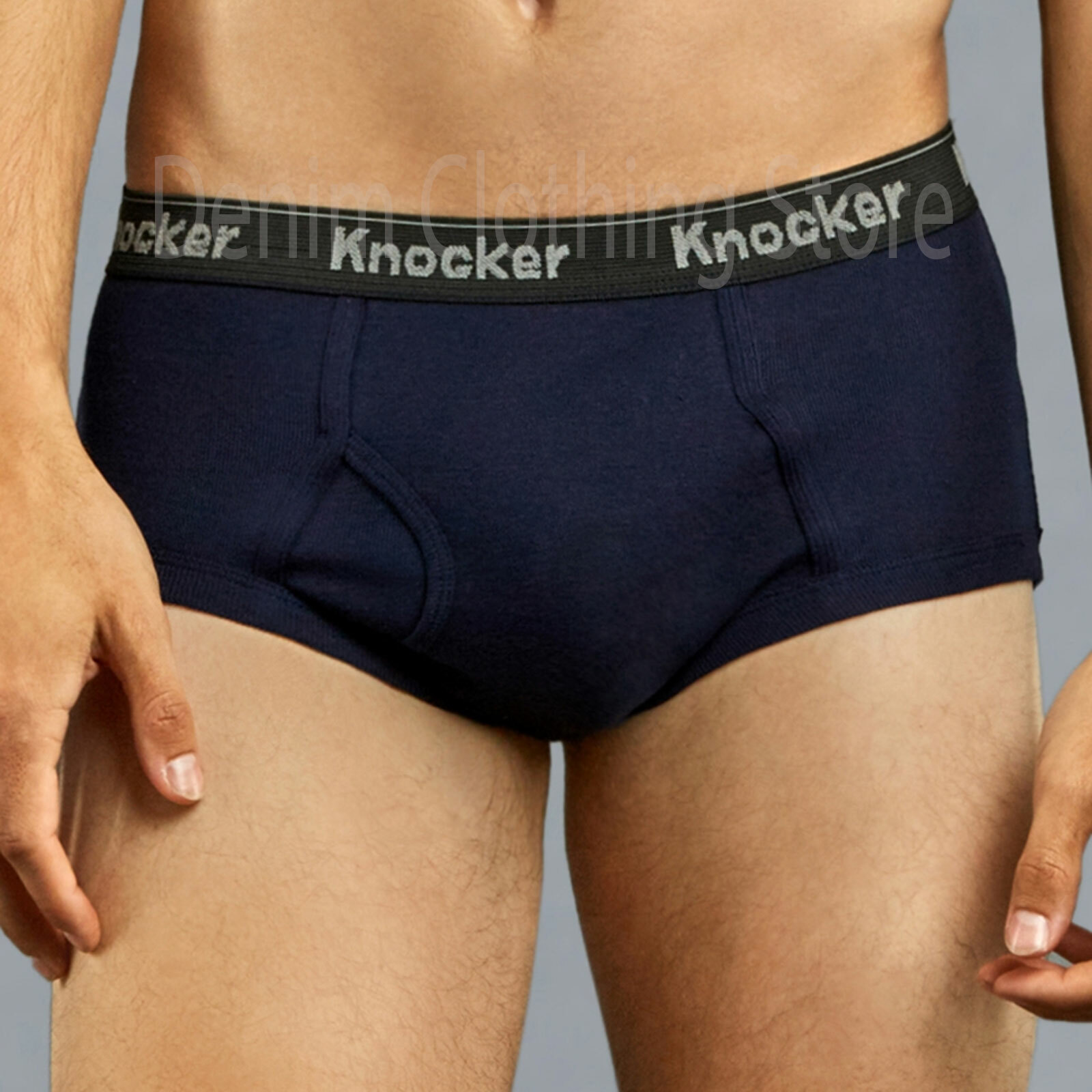 Lot 3 6 12 Pack Knocker Men’s 100% Cotton Jacquard Elastic Band Briefs Underwear