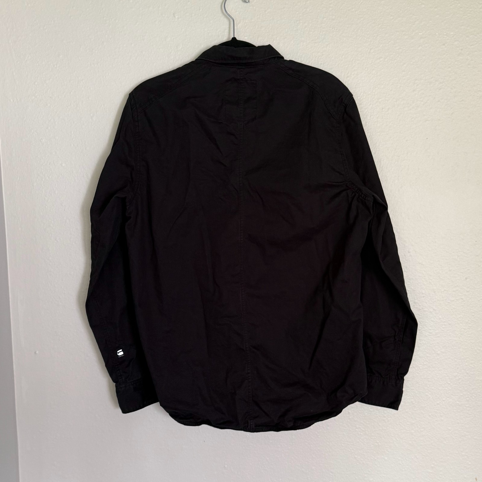 G-Star RAW Black Vodan Utility Overshirt Shacket Men’s Size Medium M D02037