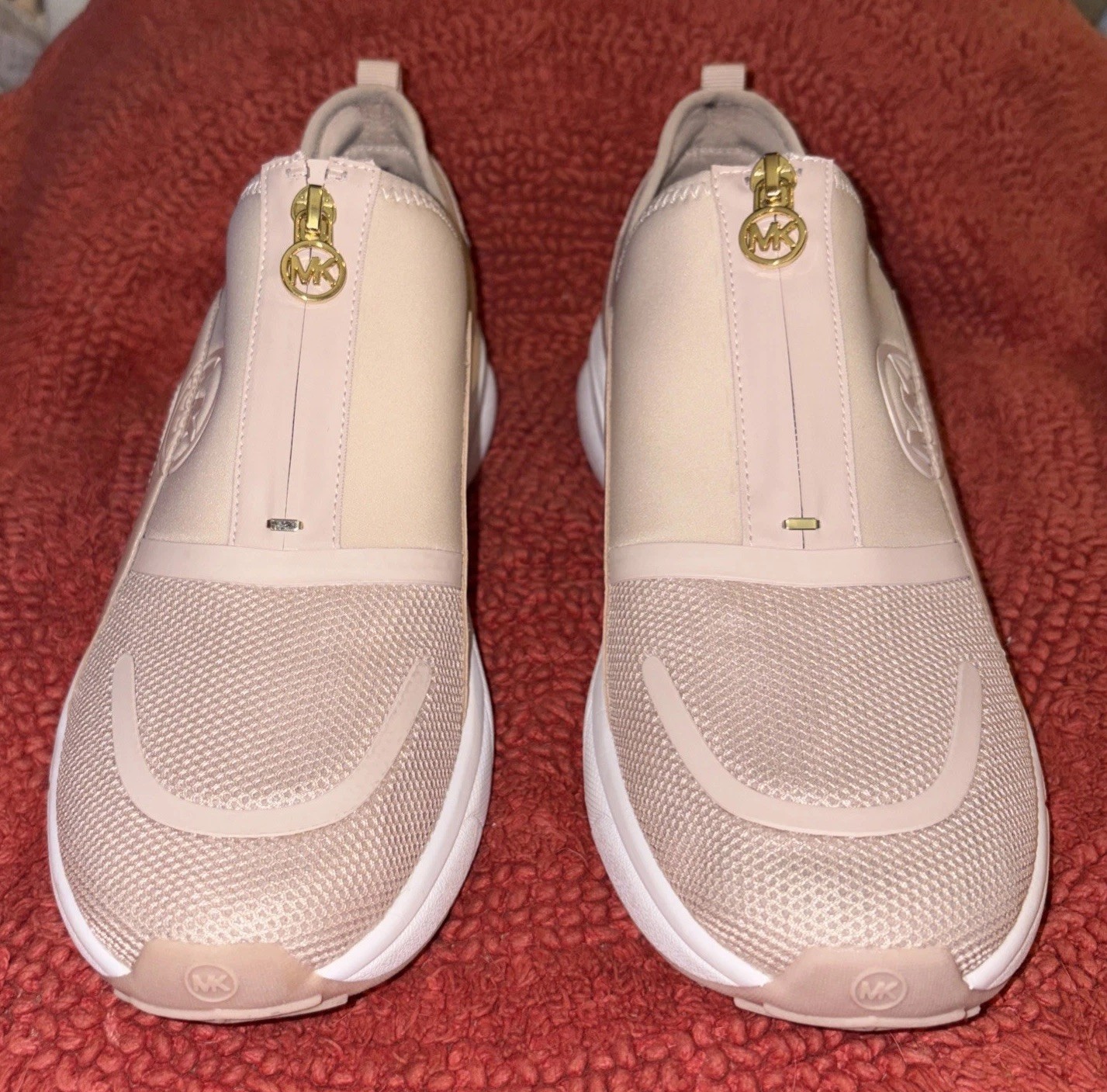 Michael Kors Women’s Sami Scuba and Mesh Zip-Up Trainer Sneakers Shoes Sz 10 M