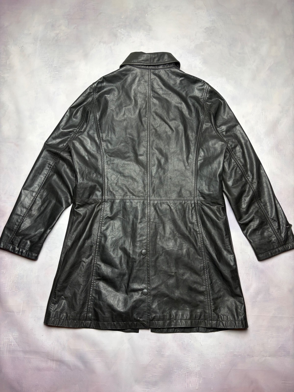 Barbour leather coat, size 42, good condition as shown in photos.