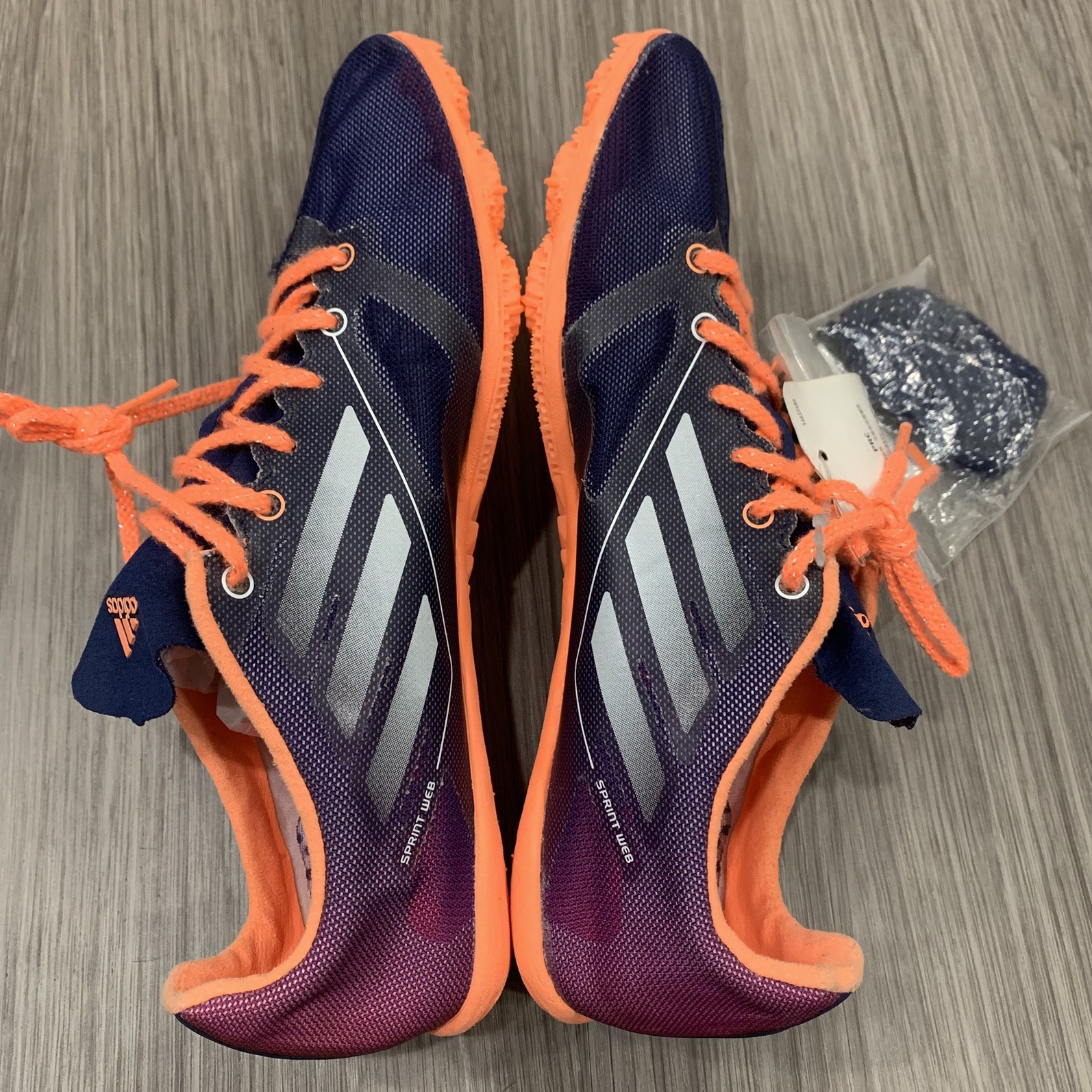 ADIDAS Adizero Ambition 2 Purple/Orange Women 6 Track & Field Spikes No Spikes