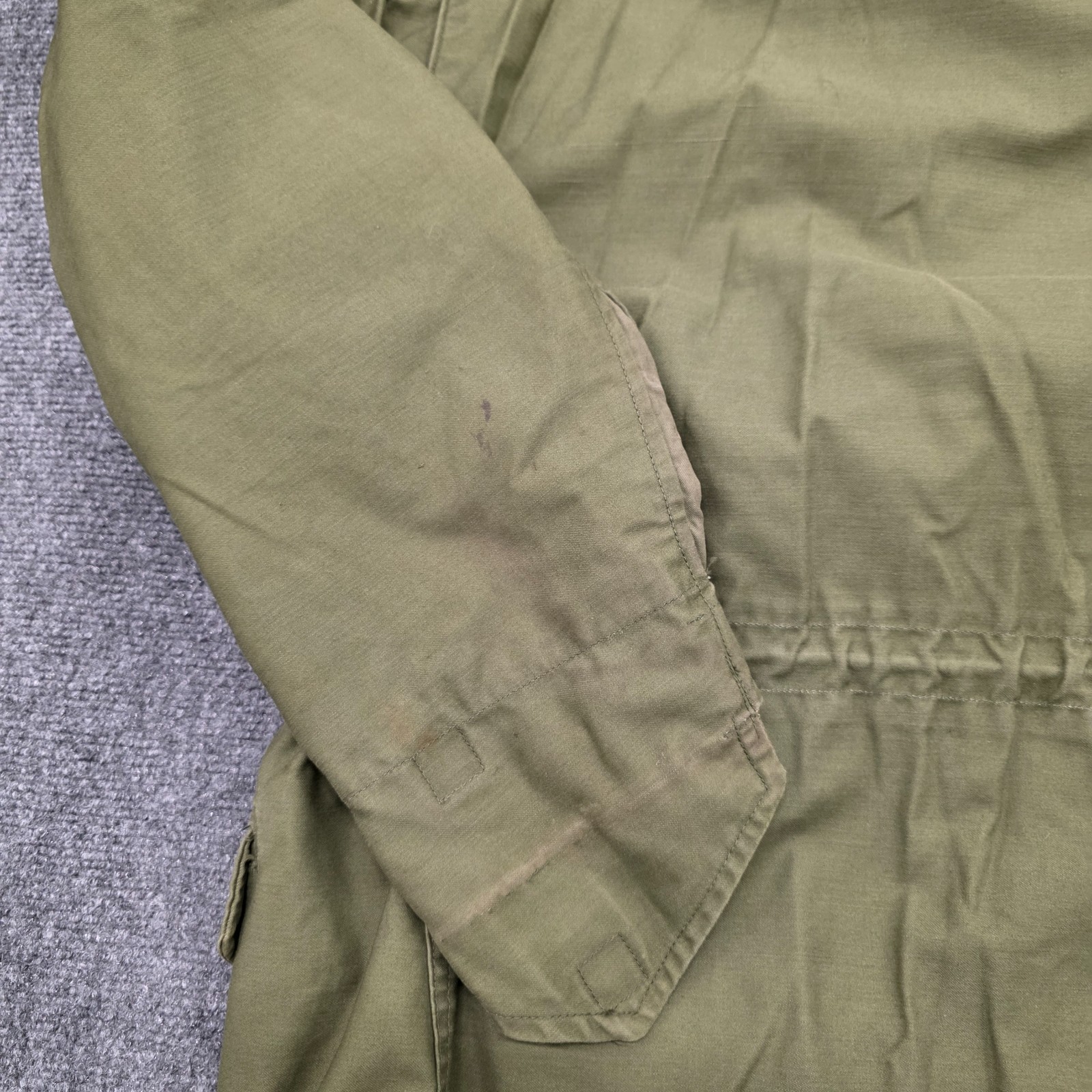 OG-107 Vtg 60s M65 Field Jacket Vietnam Era Army Coat Men Green – SHORT LARGE