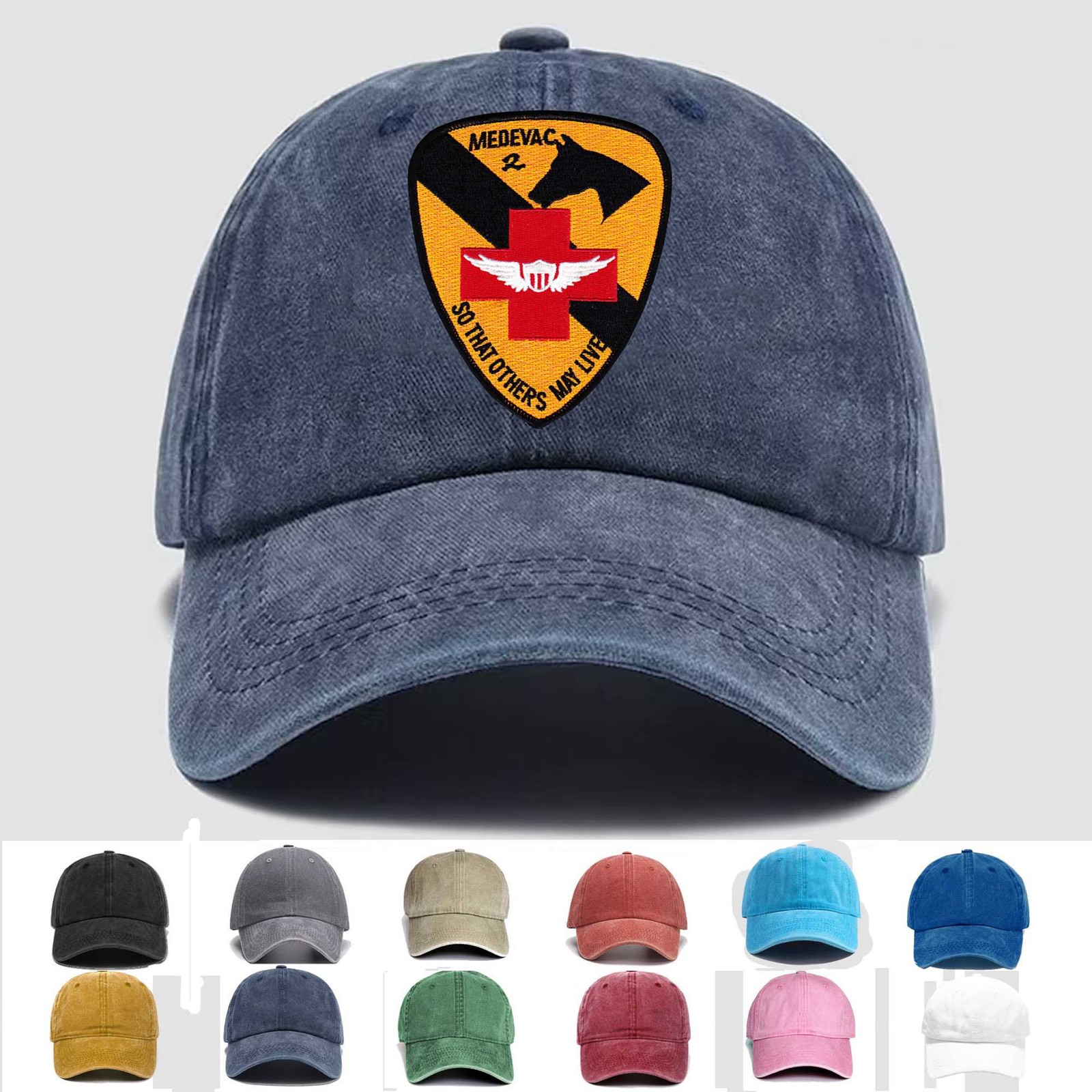 Custom Embroidered Hat 15th Medical Battalion 1st Cavalry Division, Veteran Cap