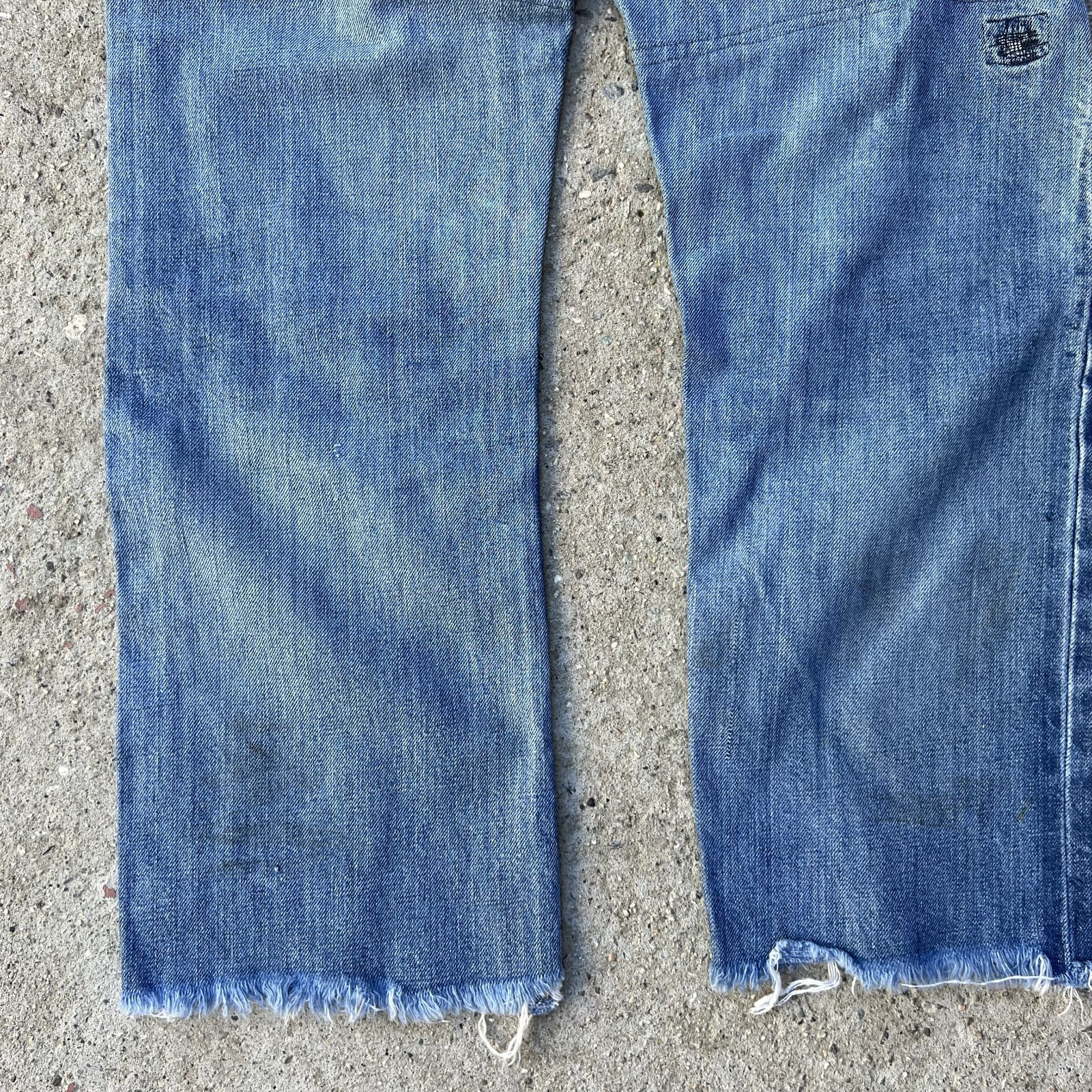 Vintage Big Smith Double Knee Repaired Jeans 29 x 28 50s 60s Buckaroo READ