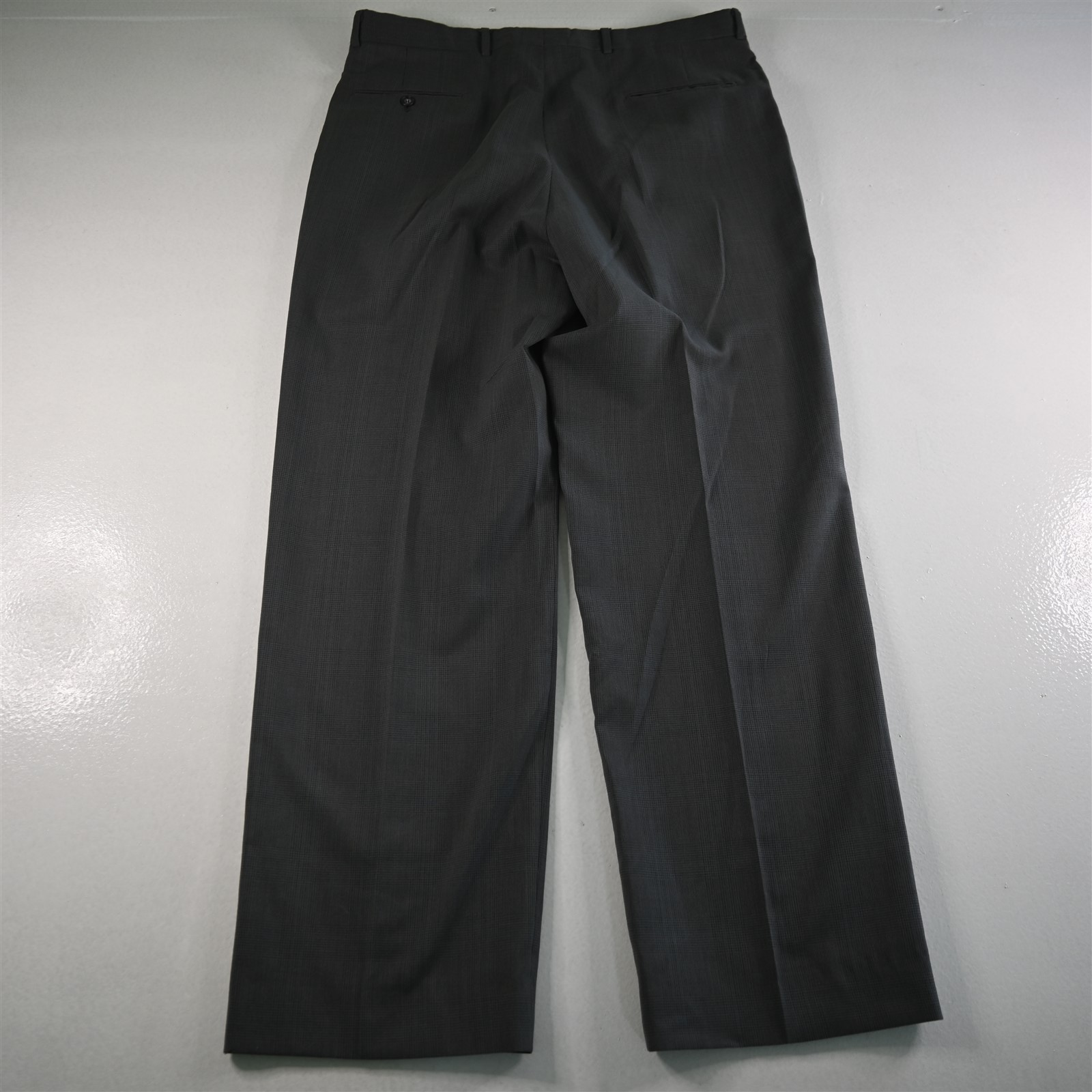 Vtg Deansgate 42L 36×32 Gray Glenn Check USA Made Wool Mens Jacket Pants Suit