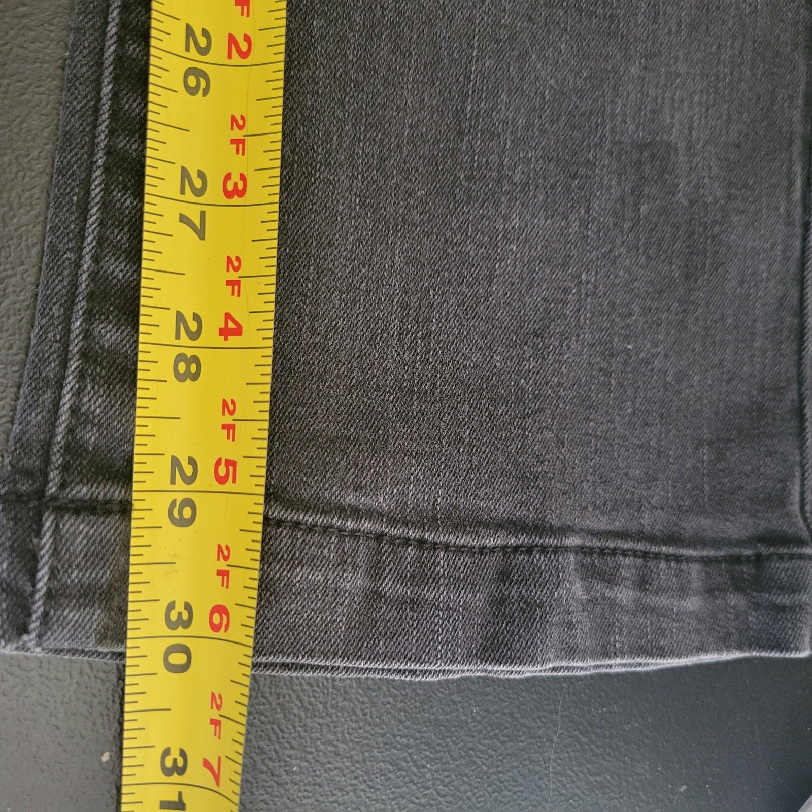 Anne Klein Jeans Size 6 Black Stretch Zipper Button Closure 5 pocket Boot Cut