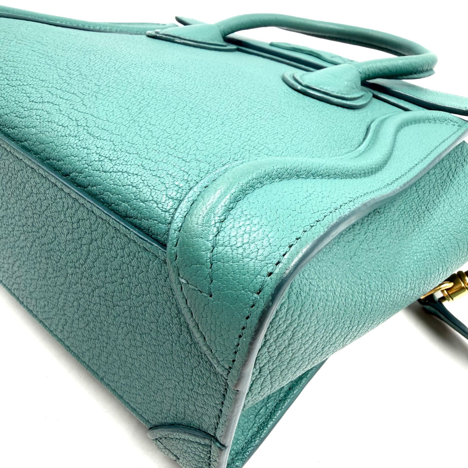1821 Pre-owned Celine Nano Luggage pebbled leather handbag 26.03.03