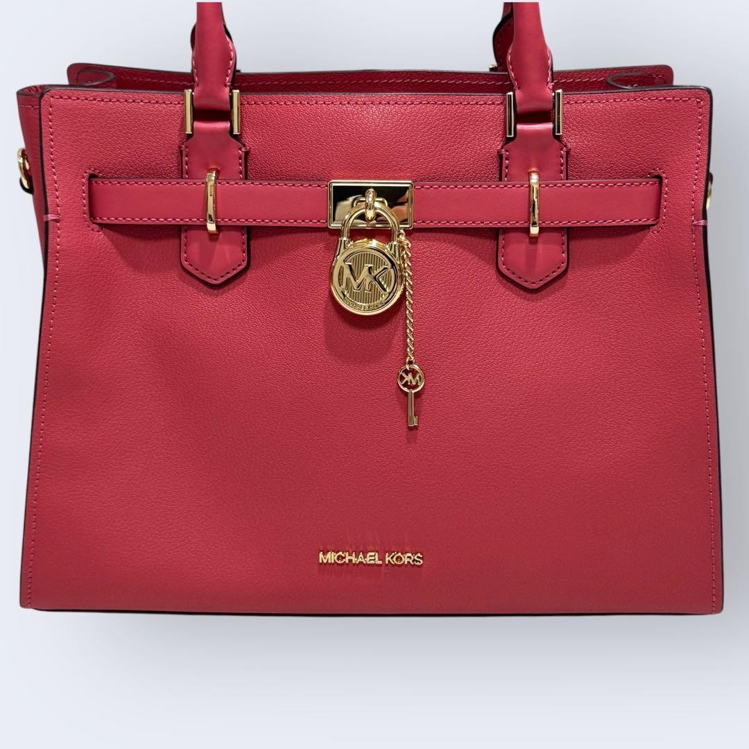 Michael Kors Hamilton 2-Way Tote Shoulder Bag Pink Japan 0610313