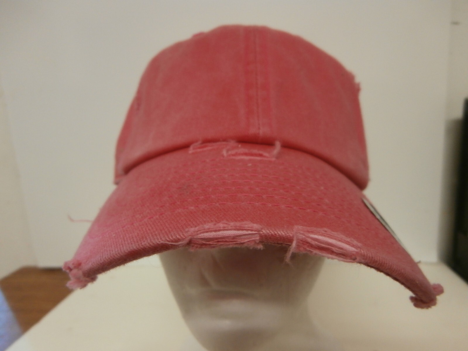 New Kbethos Vintage Style All Pinkish/Redish Distressed Hat Adjustable Blank