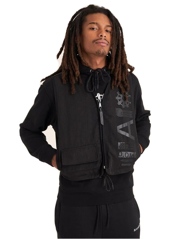 Arcminute Blackwell Utility Gilet Vest Men’s Small Black New with Tags