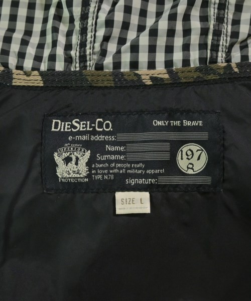 DIESEL Blouson (Other) BlackxWhite(Gingham Check) L 2200691692081