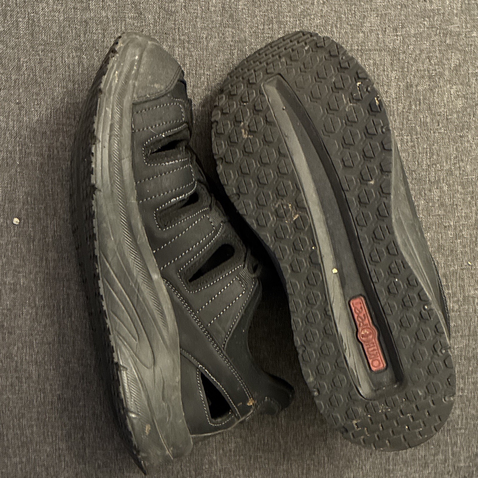 Orthofeet Men’s Black Closed-Toe Lace-Up Sport Sandals “Saturn” NO INSOLES