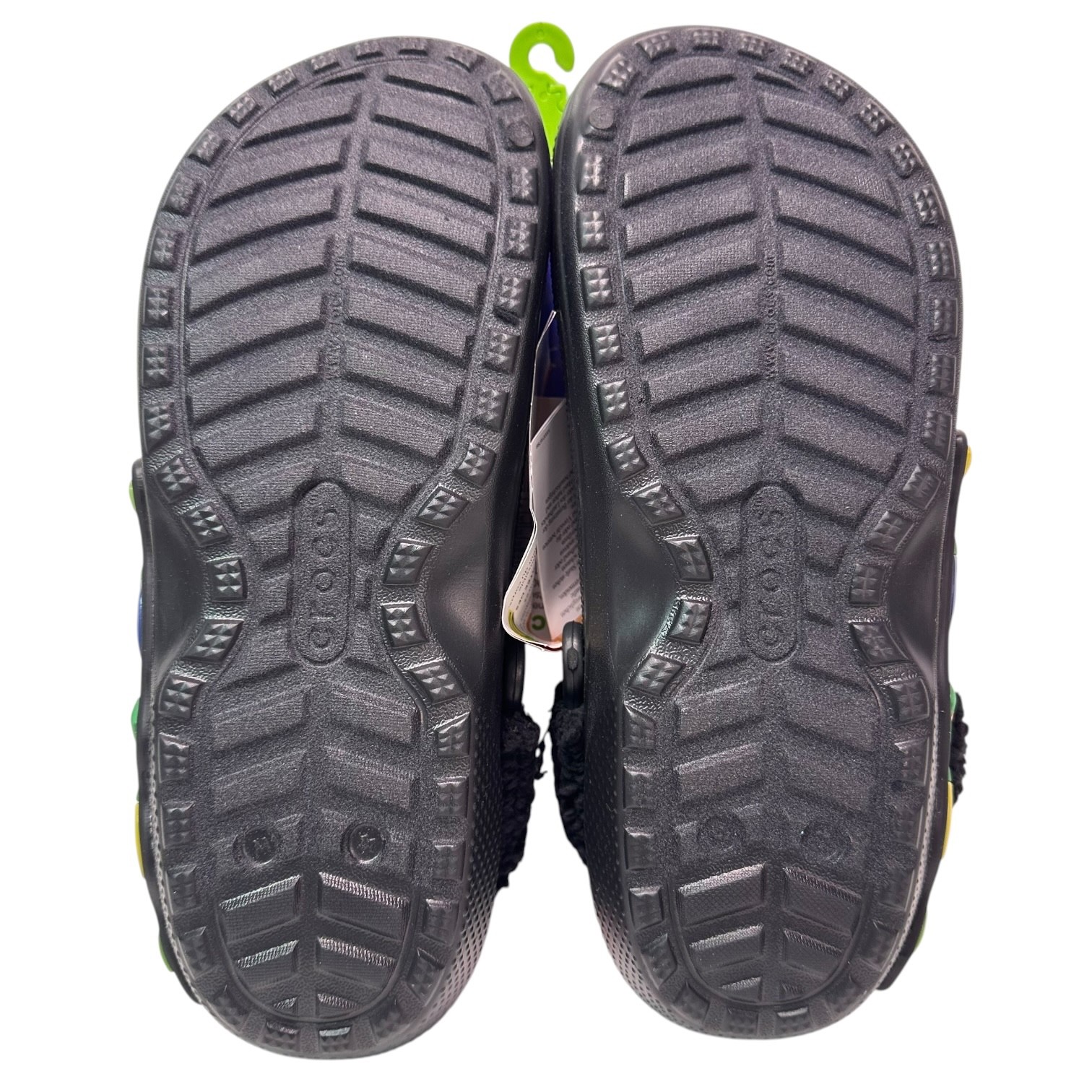 Crocs Classic Lined Holiday Lights Clog Black M11 W13 Fleece Light Up New 212054