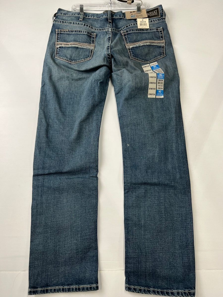 ARIAT M2 Grayson Boot Cut Jeans Men’s Size 38×34 Fargo