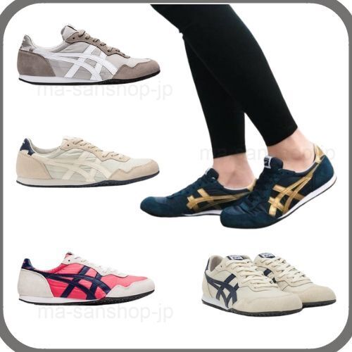 Onitsuka Tiger 1183B400 SERRANO Sneakers4-11HLight gray Brown oatmeal blue pink
