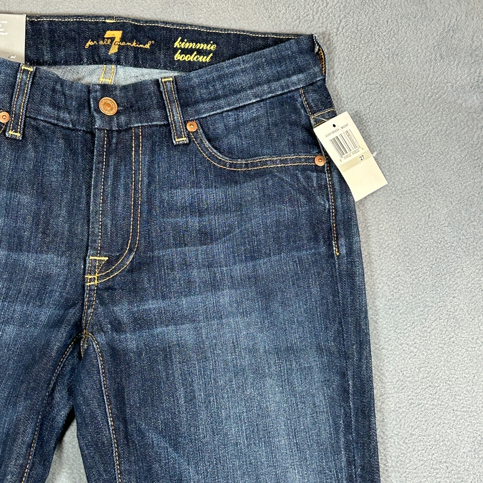 7 For All Mankind Jeans Womens Size 27 Kimmie Bootcut Stretch Denim NWT reg$198